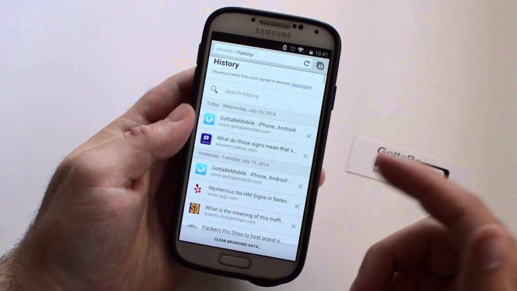 Delete Browser History on Android