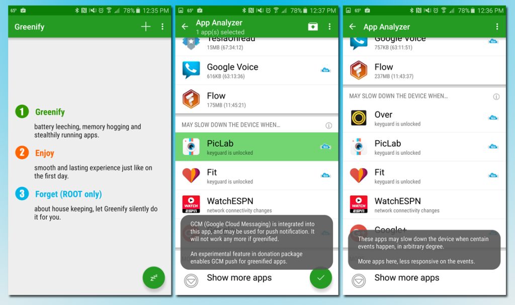 Greenify Boosting Apps android