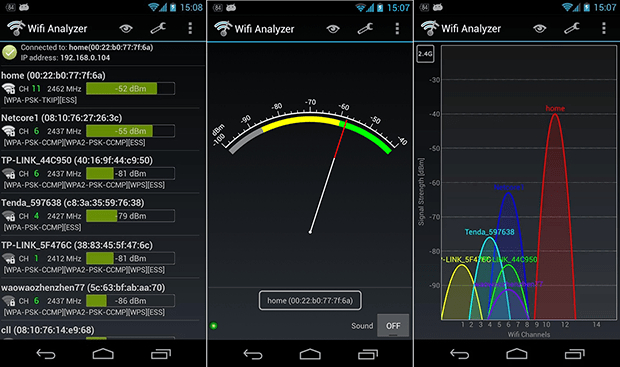 WiFi analyzer apps - Mobile wifi speed