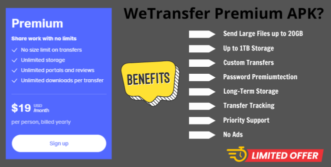 WeTransfer Premium APK thumb