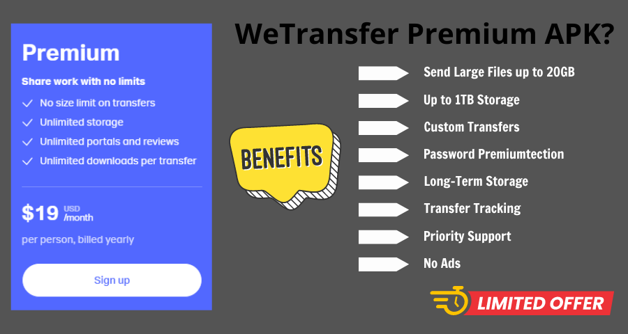 WeTransfer Premium APK thumb