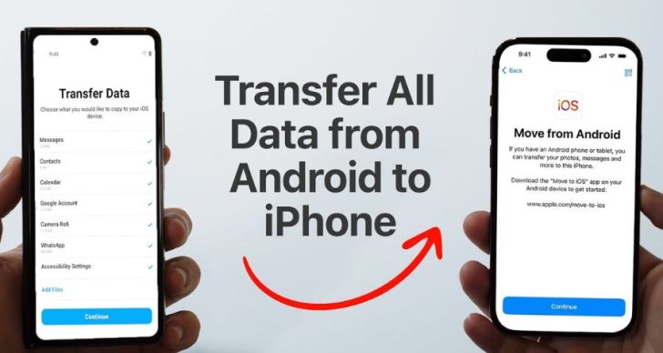 How to Transfer Data From Android to iPhone